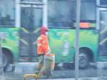 “遇雪”奮戰！冰雪中的橙色身影