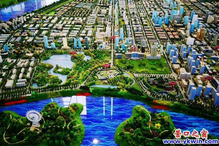壯觀的營口市沙盤