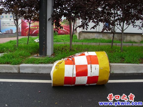 癟桶臥路邊 兩天無人管