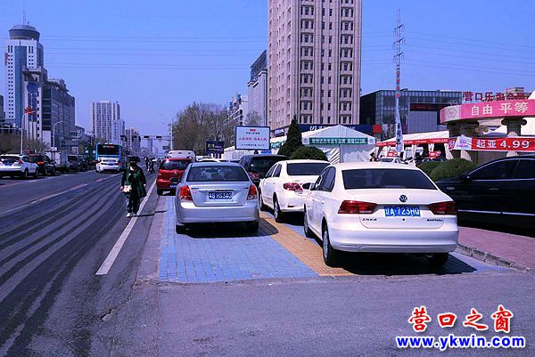 隨意霸占人行道   司機(jī)停車(chē)很任性